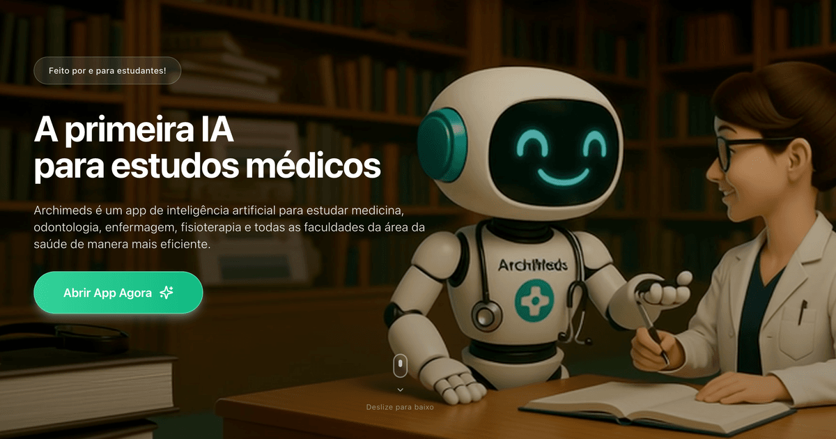ArchiMeds - IA para Estudos Médicos | Plataforma Educacional Brasil